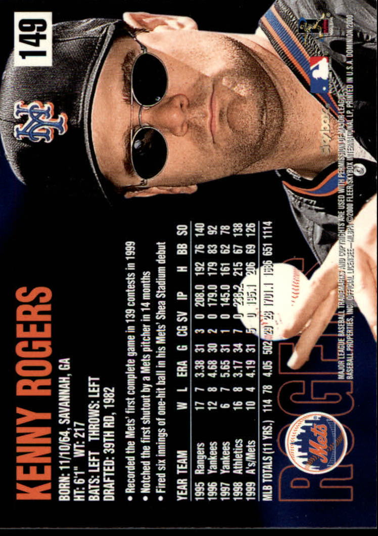 2000 Skybox Dominion Baseball "Main Set" Cards #1 to #150 - Picture 299 of 301