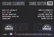 2000 SkyBox Dominion #289 C.Sexton/E.Clemente back image