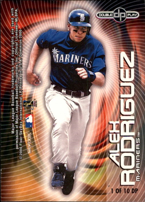 2000 SkyBox Dominion Double Play #1 N.Garciaparra/A.Rodriguez back image