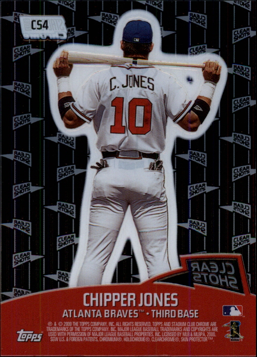 2000 Stadium Club Chrome Clear Shots #CS4 Chipper Jones back image
