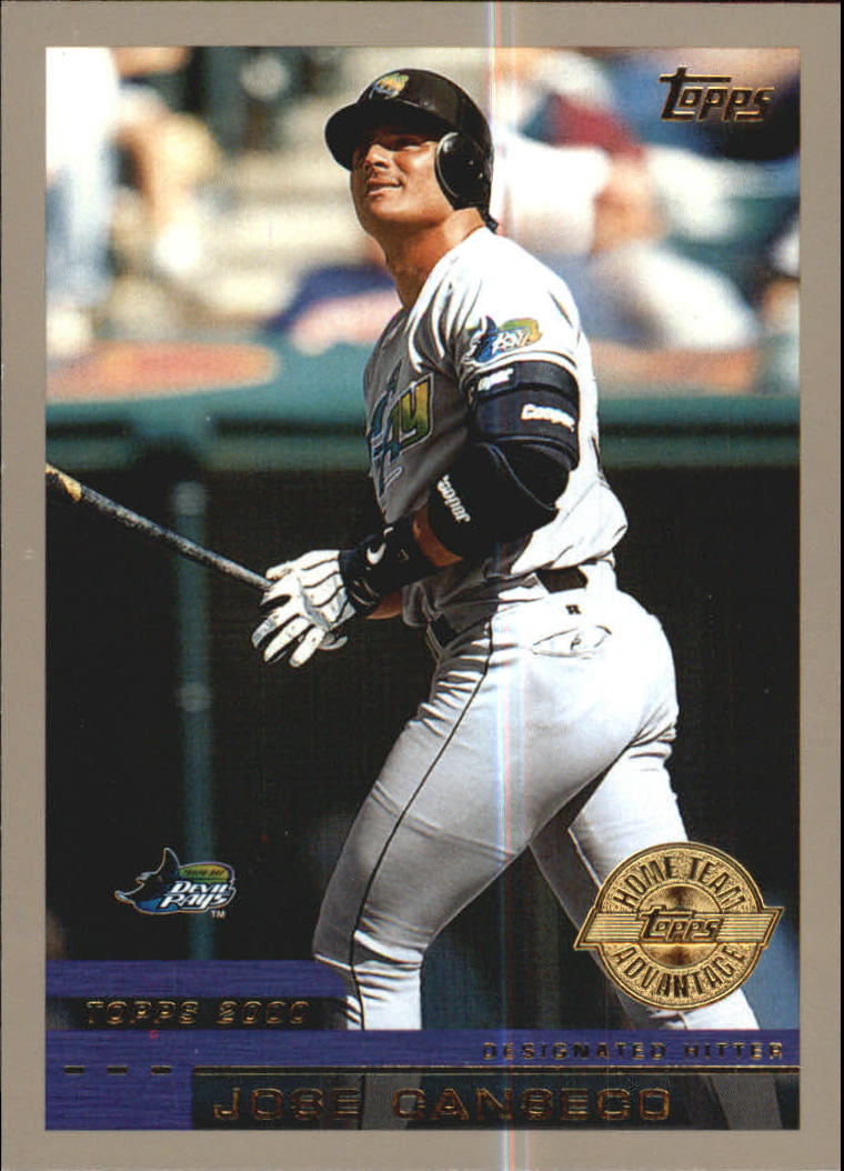 Jose Canseco signed Baseball Card (Tampa Bay Devil Rays) 2000