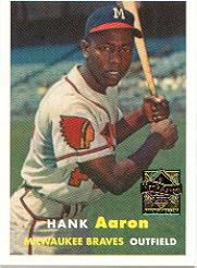 2000 Topps Aaron #4 Hank Aaron 1957