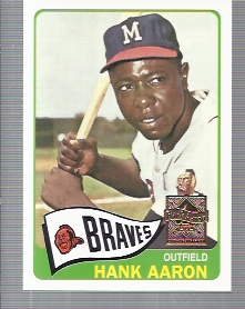 2000 Topps Aaron #12 Hank Aaron 1965