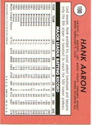2000 Topps Aaron #16 Hank Aaron 1969 back image