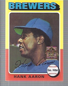2000 Topps Aaron #22 Hank Aaron 1975