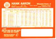 2000 Topps Limited Aaron #11 Hank Aaron 1964 back image