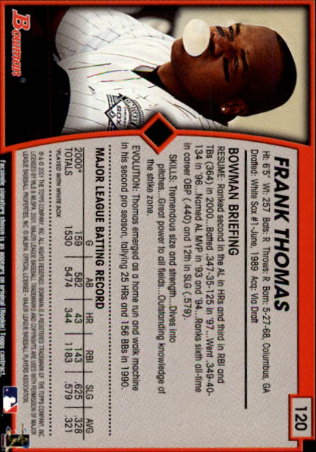2001 Bowman Baseball "Main Set" Base Cards #1 to #220 - Picture 189 of 319