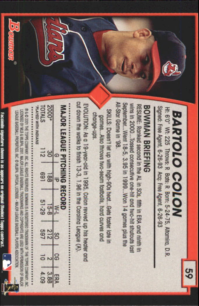 2001 Bowman Baseball "Gold" Parallel Cards - Picture 39 of 156