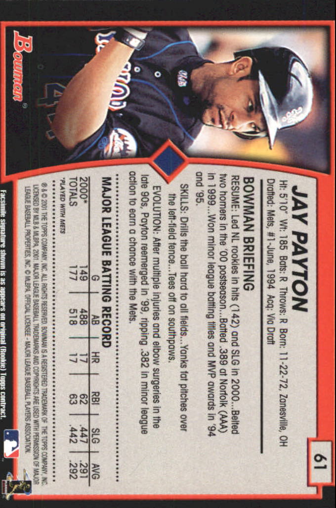 2001 Bowman Baseball "Gold" Parallel Cards - Picture 41 of 156
