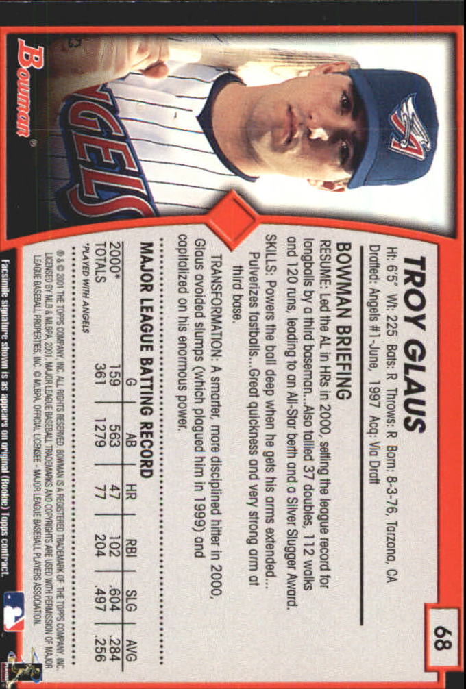 2001 Bowman Baseball "Gold" Parallel Cards - Picture 45 of 156