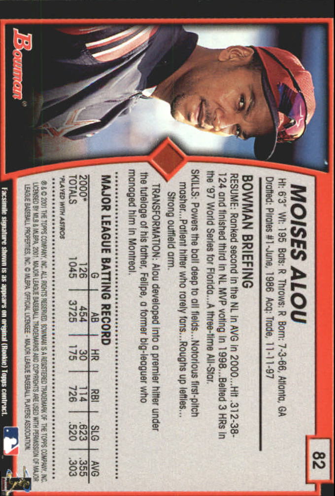 2001 Bowman Baseball "Gold" Parallel Cards - Picture 51 of 156