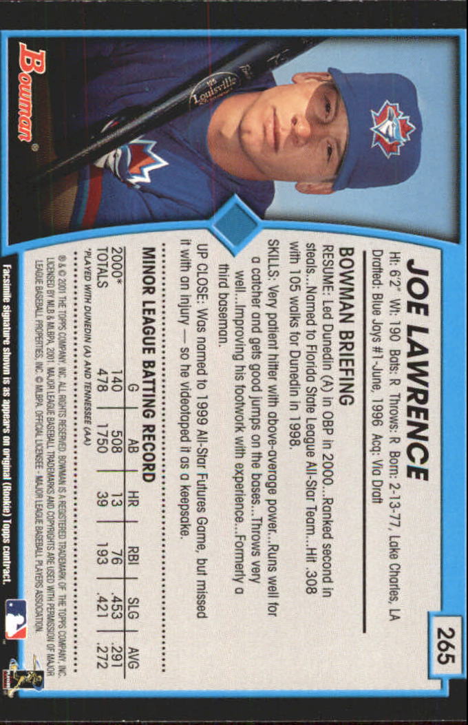 B3193- 2001 Bowman Gold Baseball Card #s 251-440 -You Pick- 15+ FREE US SHIP - Picture 22 of 312