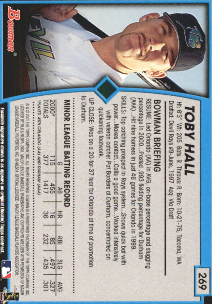 B3193- 2001 Bowman Gold Baseball Card #s 251-440 -You Pick- 15+ FREE US SHIP - Picture 28 of 312