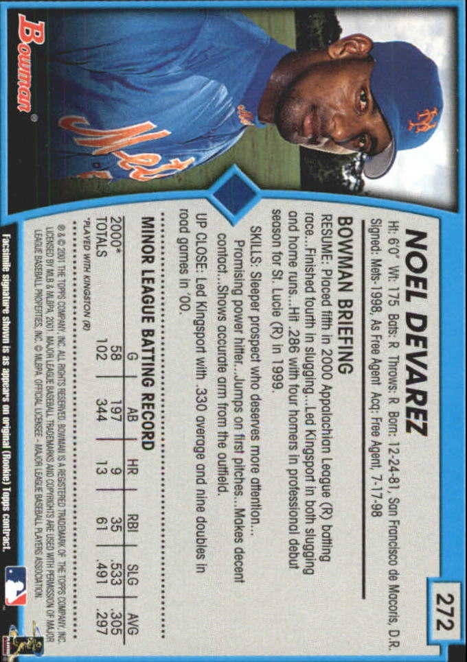 B3193- 2001 Bowman Gold Baseball Card #s 251-440 -You Pick- 15+ FREE US SHIP - Picture 32 of 312