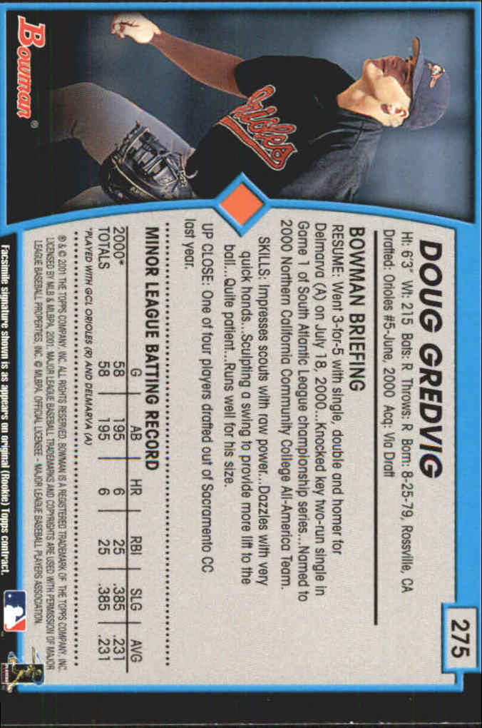B3193- 2001 Bowman Gold Baseball Card #s 251-440 -You Pick- 15+ FREE US SHIP - Picture 38 of 312