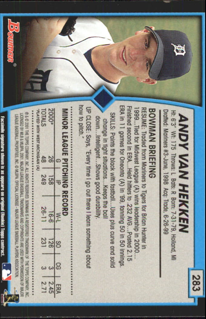 B3193- 2001 Bowman Gold Baseball Card #s 251-440 -You Pick- 15+ FREE US SHIP - Picture 52 of 312