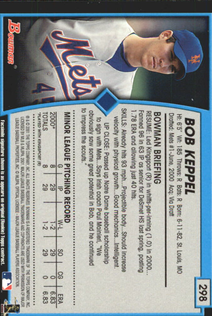 B3193- 2001 Bowman Gold Baseball Card #s 251-440 -You Pick- 15+ FREE US SHIP - Picture 76 of 312
