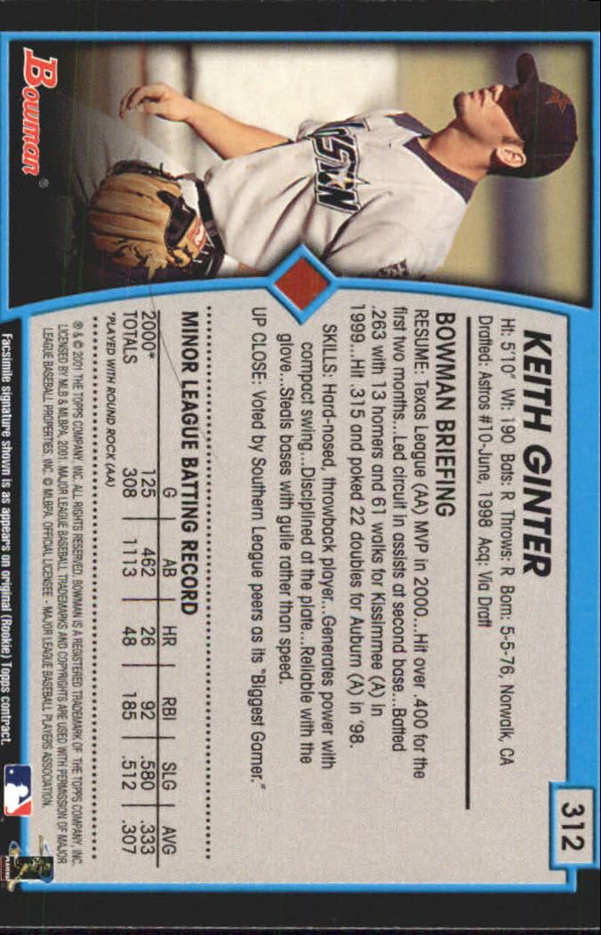 B3193- 2001 Bowman Gold Baseball Card #s 251-440 -You Pick- 15+ FREE US SHIP - Picture 96 of 312