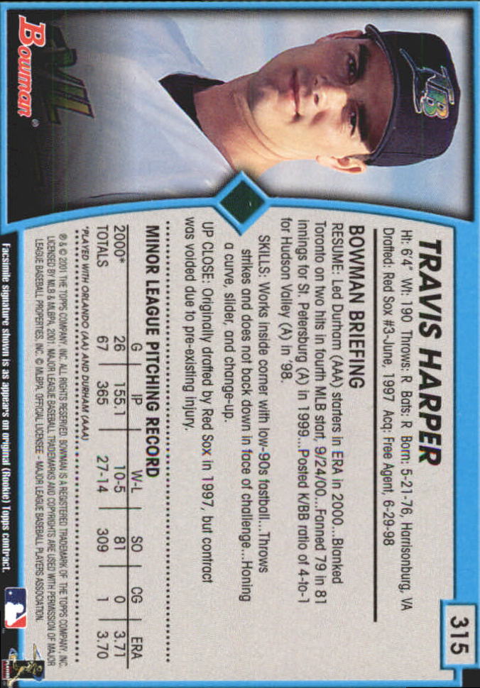 B3193- 2001 Bowman Gold Baseball Card #s 251-440 -You Pick- 15+ FREE US SHIP - Picture 102 of 312
