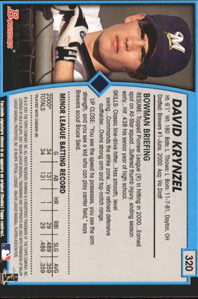 B3193- 2001 Bowman Gold Baseball Card #s 251-440 -You Pick- 15+ FREE US SHIP - Picture 110 of 312