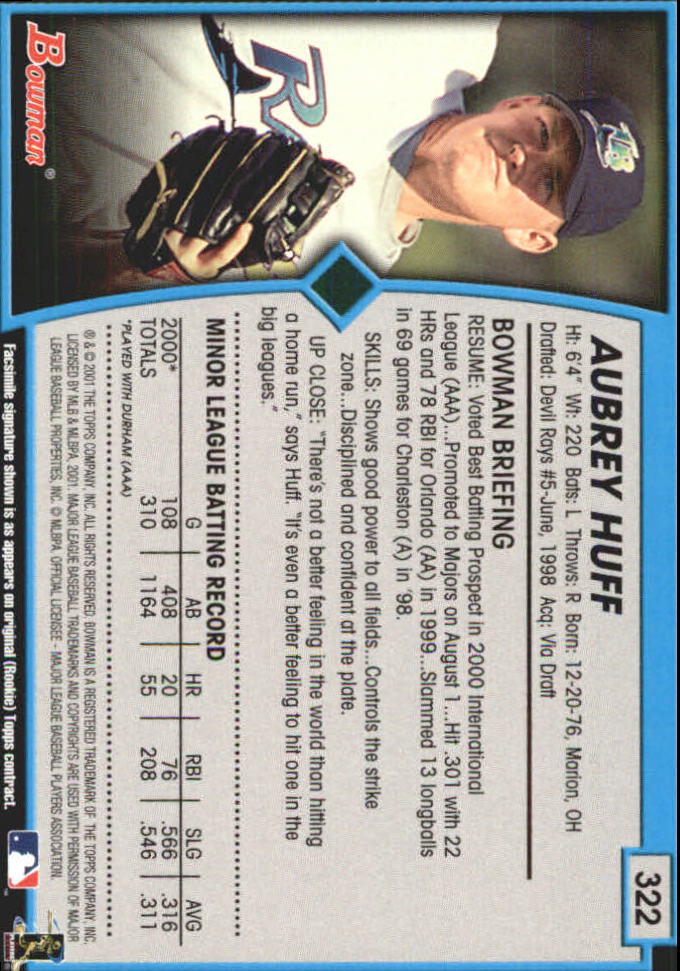 B3193- 2001 Bowman Gold Baseball Card #s 251-440 -You Pick- 15+ FREE US SHIP - Picture 114 of 312