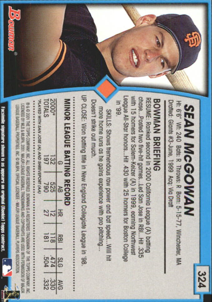 B3193- 2001 Bowman Gold Baseball Card #s 251-440 -You Pick- 15+ FREE US SHIP - Picture 118 of 312