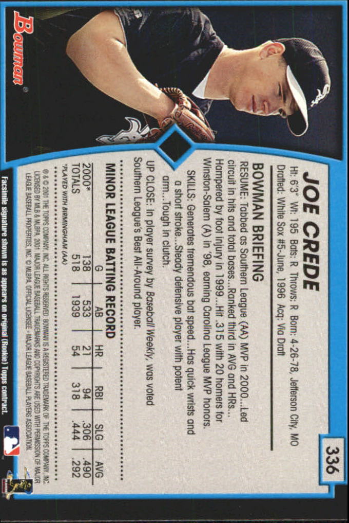 B3193- 2001 Bowman Gold Baseball Card #s 251-440 -You Pick- 15+ FREE US SHIP - Picture 136 of 312