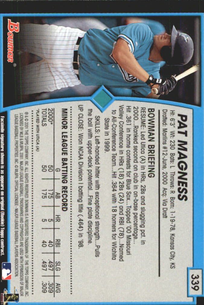 B3193- 2001 Bowman Gold Baseball Card #s 251-440 -You Pick- 15+ FREE US SHIP - Picture 140 of 312
