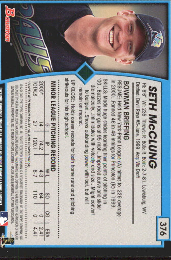 B3193- 2001 Bowman Gold Baseball Card #s 251-440 -You Pick- 15+ FREE US SHIP - Picture 206 of 312