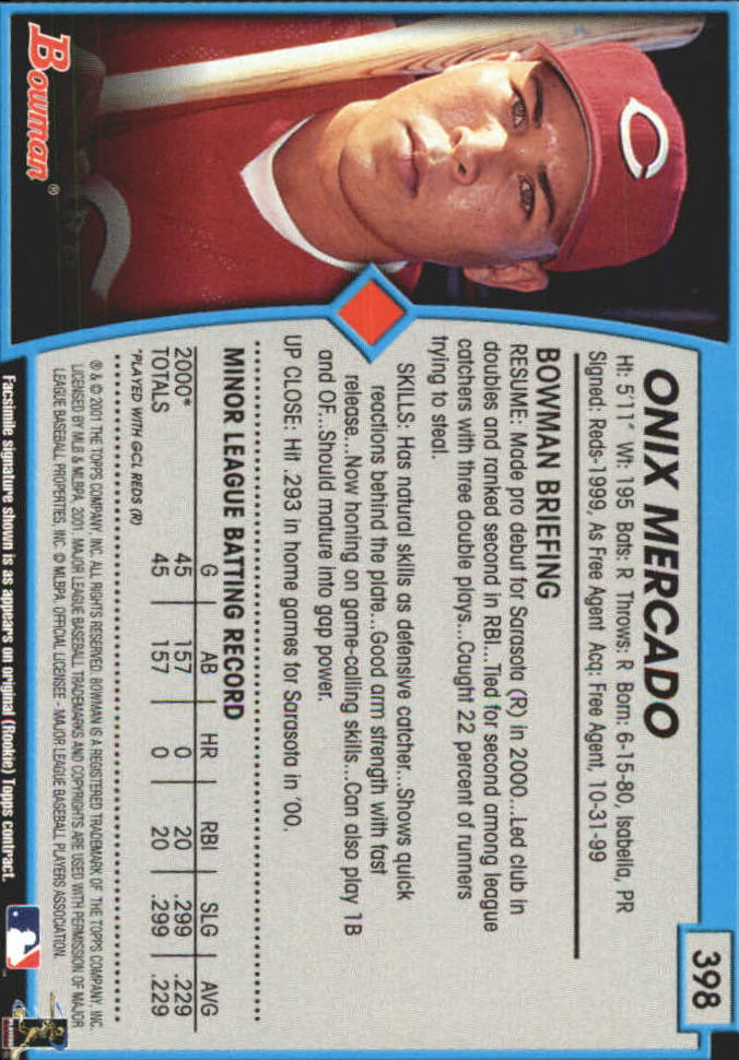 B3193- 2001 Bowman Gold Baseball Card #s 251-440 -You Pick- 15+ FREE US SHIP - Picture 238 of 312