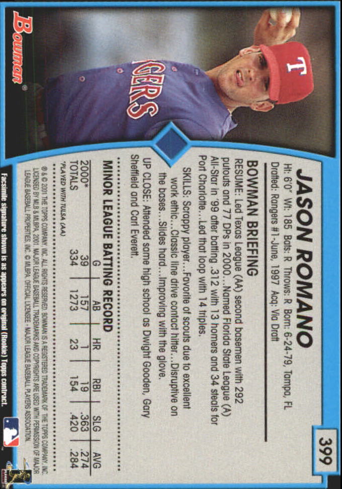 B3193- 2001 Bowman Gold Baseball Card #s 251-440 -You Pick- 15+ FREE US SHIP - Picture 240 of 312