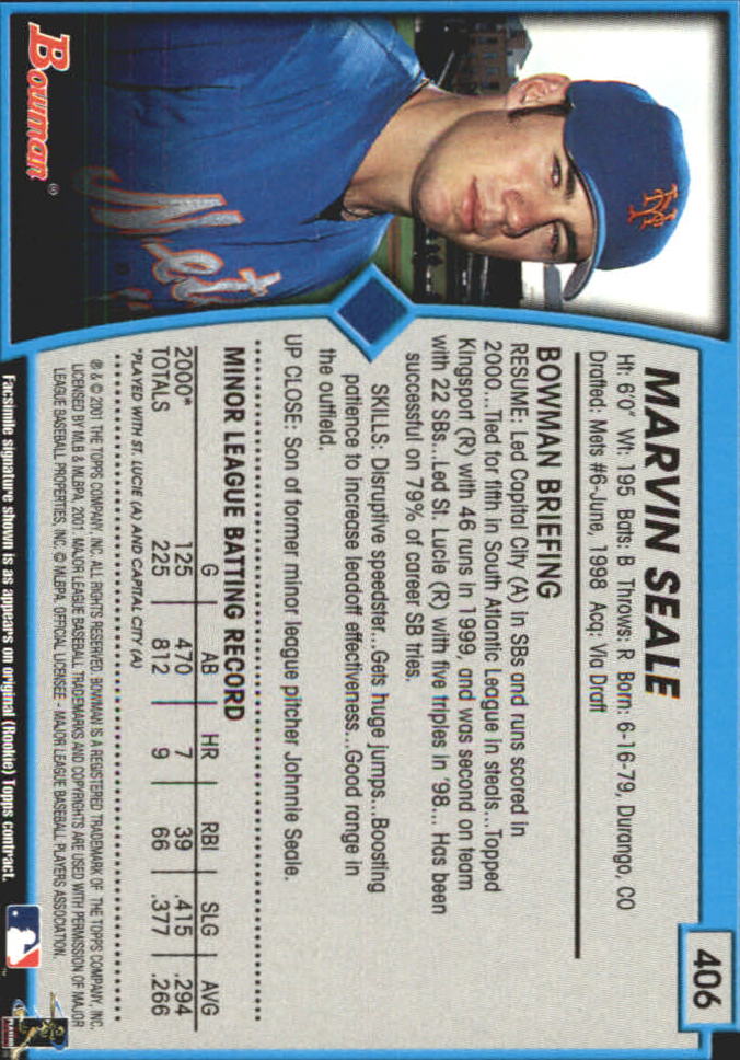 B3193- 2001 Bowman Gold Baseball Card #s 251-440 -You Pick- 15+ FREE US SHIP - Picture 252 of 312