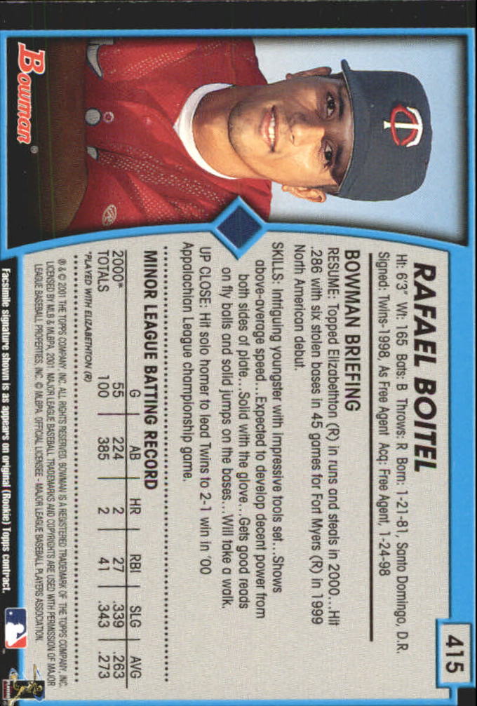 B3193- 2001 Bowman Gold Baseball Card #s 251-440 -You Pick- 15+ FREE US SHIP - Picture 270 of 312