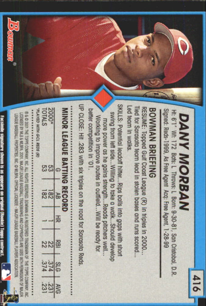 B3193- 2001 Bowman Gold Baseball Card #s 251-440 -You Pick- 15+ FREE US SHIP - Picture 272 of 312