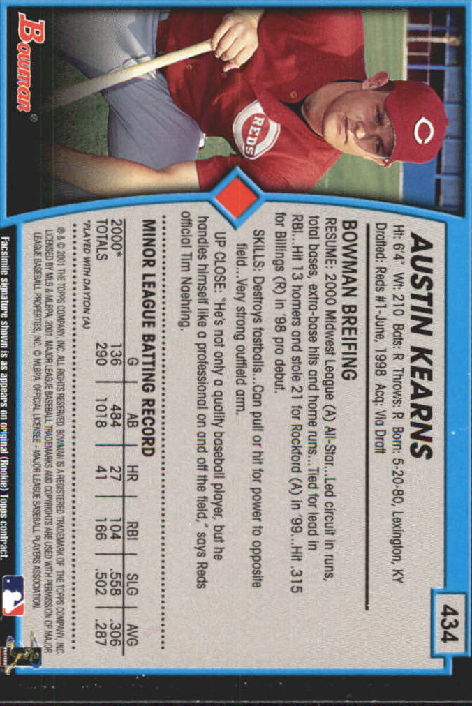 B3193- 2001 Bowman Gold Baseball Card #s 251-440 -You Pick- 15+ FREE US SHIP - Picture 300 of 312