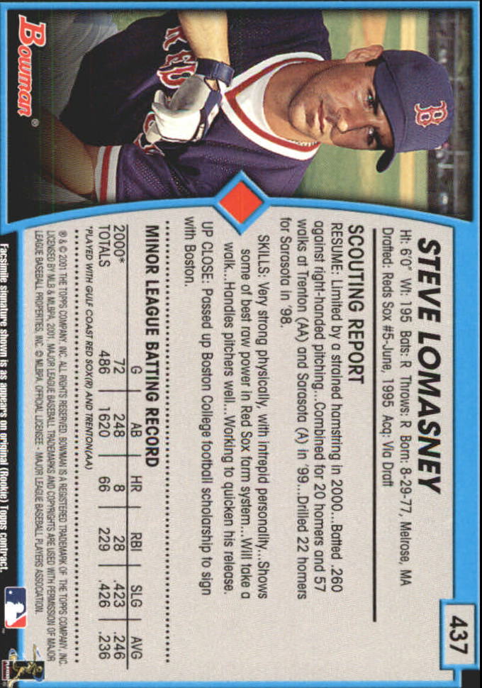 B3193- 2001 Bowman Gold Baseball Card #s 251-440 -You Pick- 15+ FREE US SHIP - Picture 306 of 312