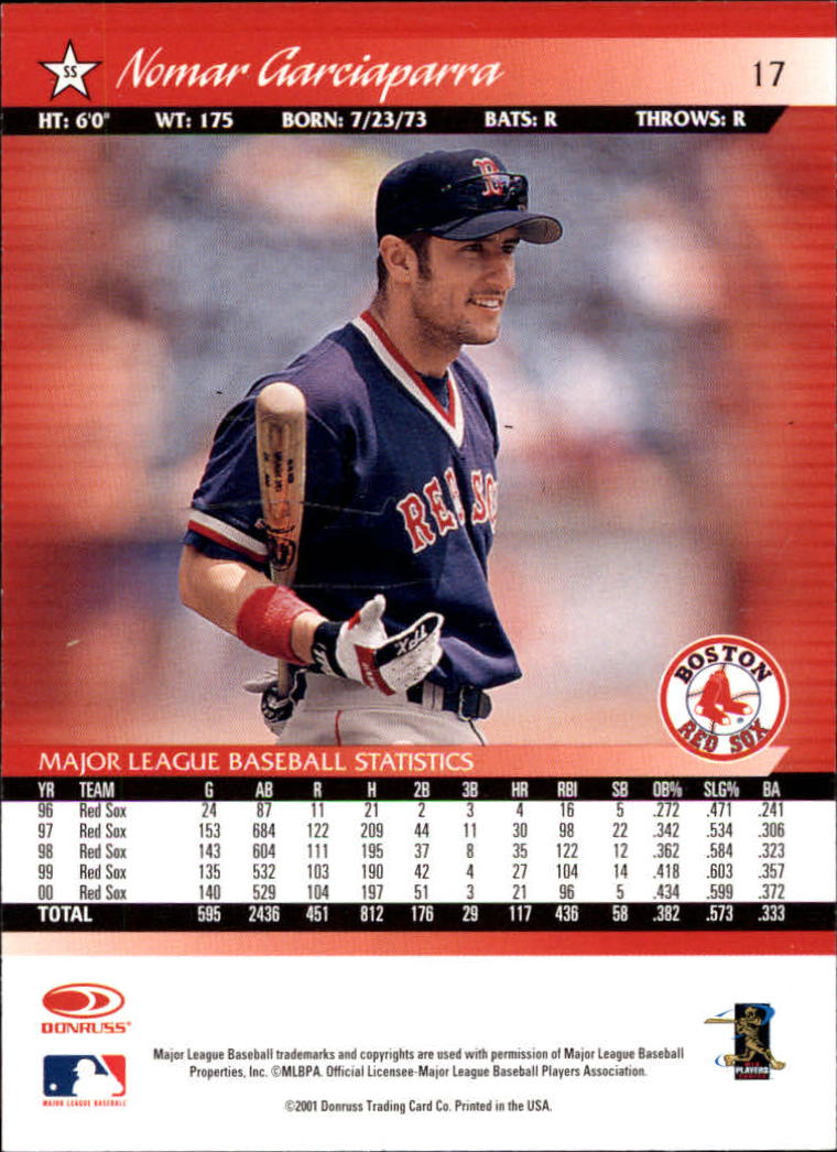 A8497- 2001 Donruss Baseball Karten 1-150 + Einsätze -du Pick- 15 + Free US - Bild 33 von 398