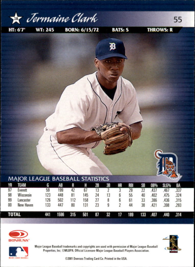 A8497- 2001 Donruss Baseball Karten 1-150 + Einsätze -du Pick- 15 + Free US - Bild 107 von 398