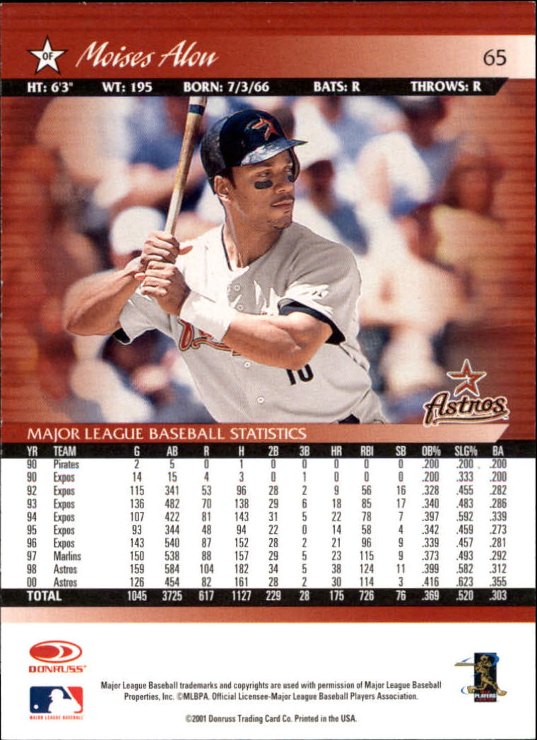 A8497- 2001 Donruss Baseball Karten 1-150 + Einsätze -du Pick- 15 + Free US - Bild 127 von 398