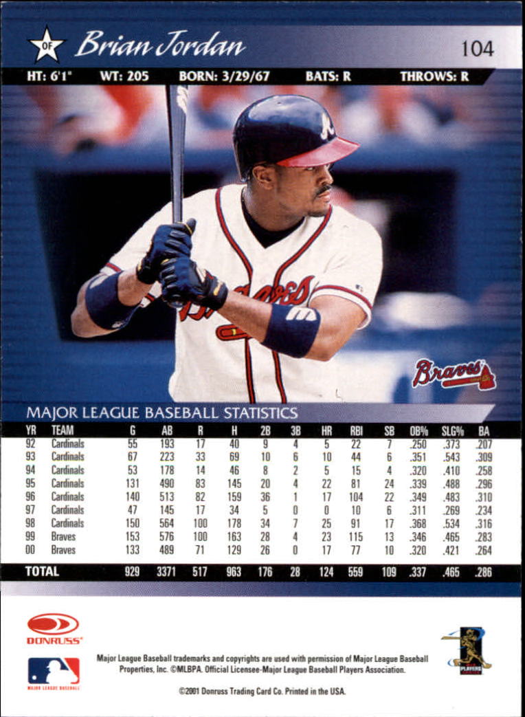 A8497- 2001 Donruss Baseball Karten 1-150 + Einsätze -du Pick- 15 + Free US - Bild 203 von 398