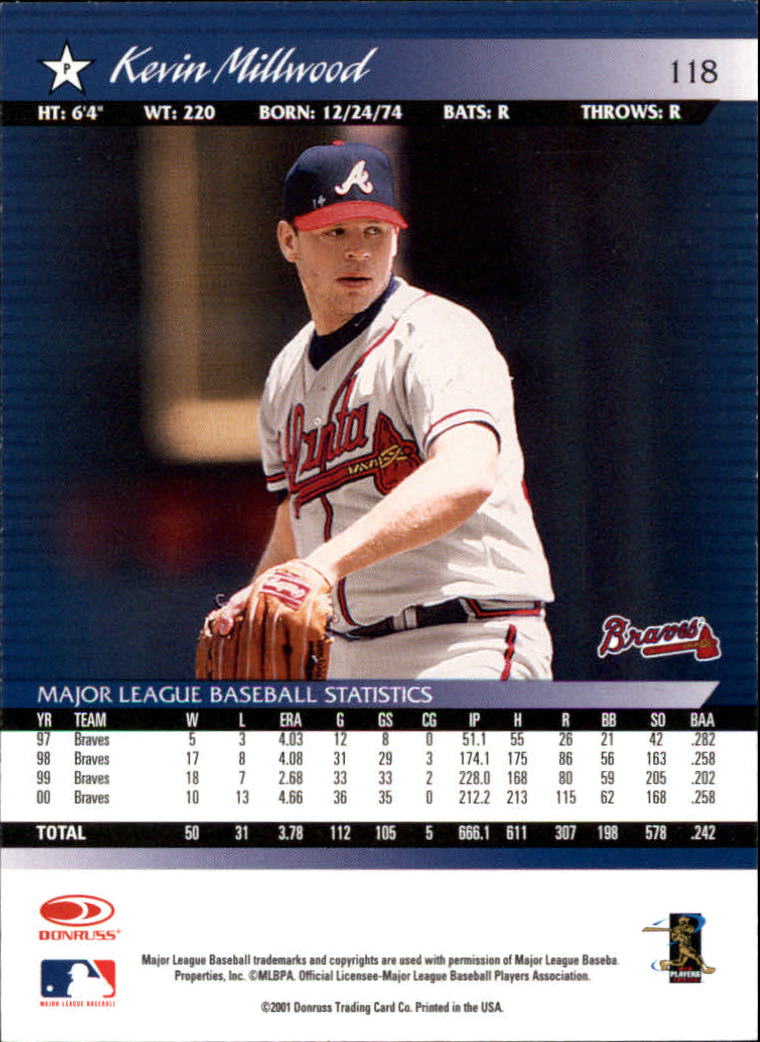 A8497- 2001 Donruss Baseball Karten 1-150 + Einsätze -du Pick- 15 + Free US - Bild 231 von 398
