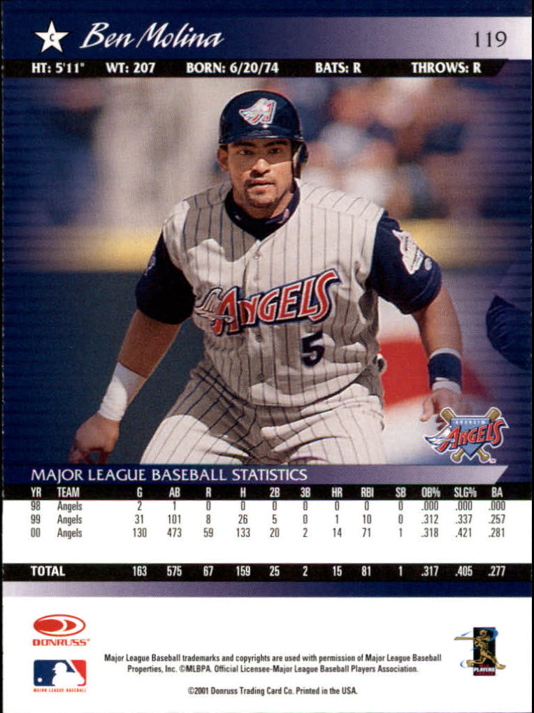 A8497- 2001 Donruss Baseball Karten 1-150 + Einsätze -du Pick- 15 + Free US - Bild 233 von 398