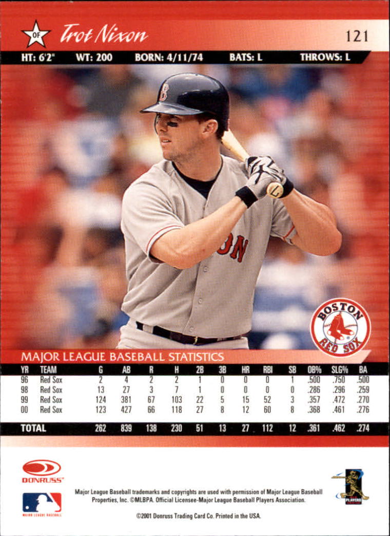 A8497- 2001 Donruss Baseball Karten 1-150 + Einsätze -du Pick- 15 + Free US - Bild 237 von 398