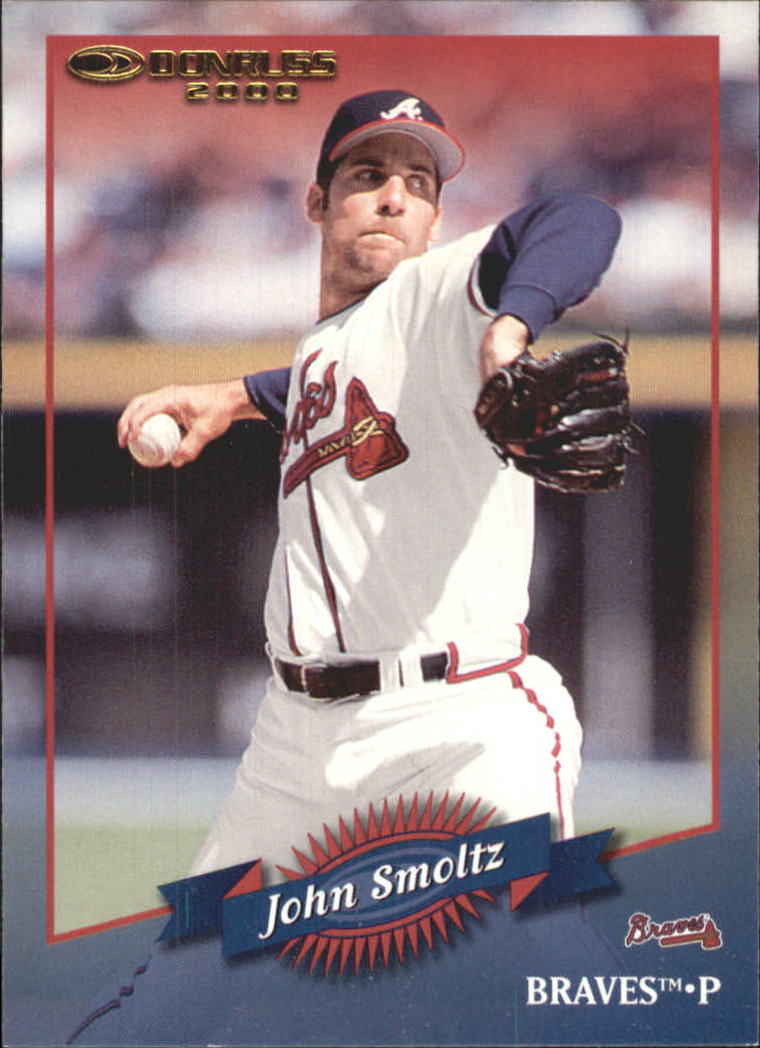 JOHN SMOLTZ ATLANTA BRAVES SIGNED DONRUSS CARD ST LOUIS CARDINALS