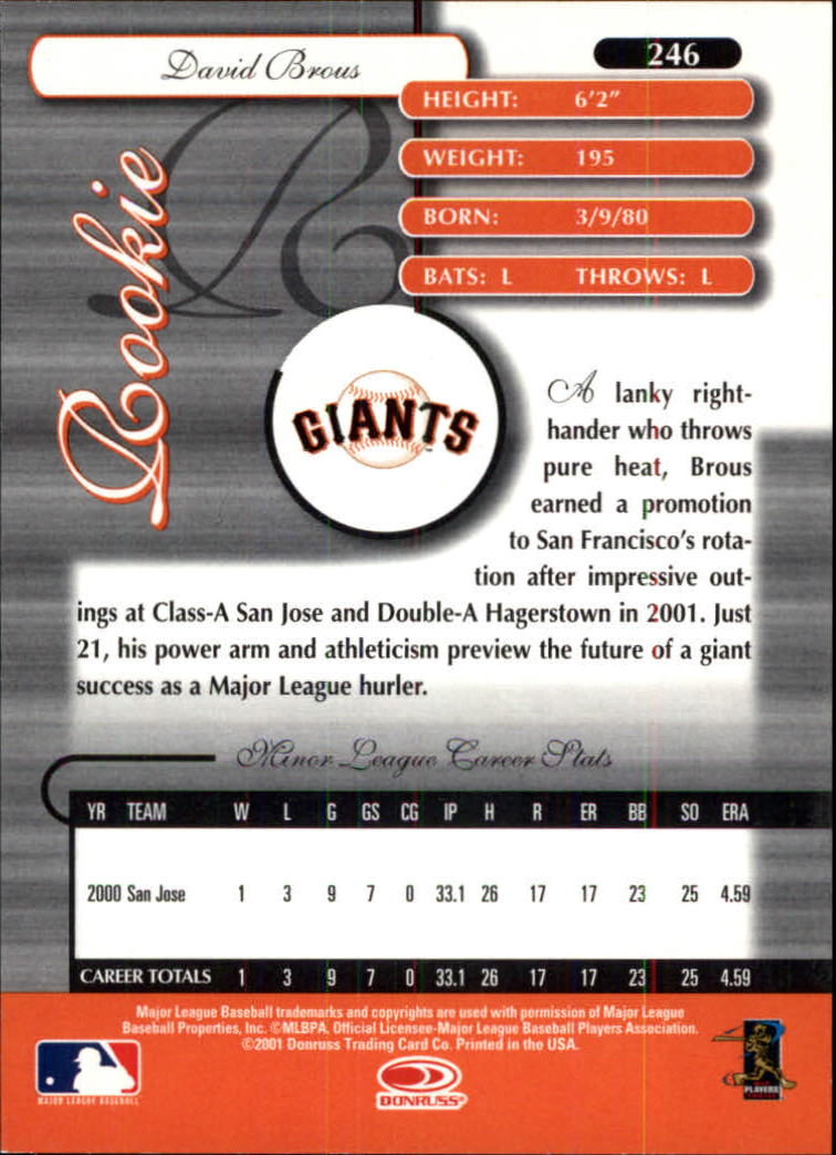 2001 Donruss Elite Baseball 