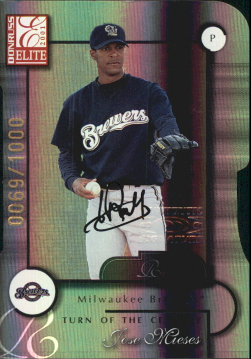 2001 Donruss Elite Turn of the Century Autographs #175 Jose Mieses