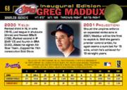 2001 eTopps #68 Greg Maddux/1031 back image