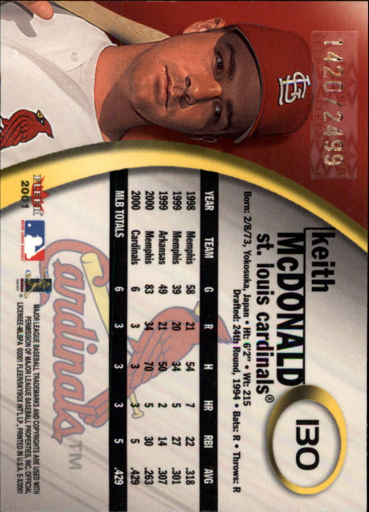 2001 E-X Baseball "Main Set" Cards - Picture 231 of 231