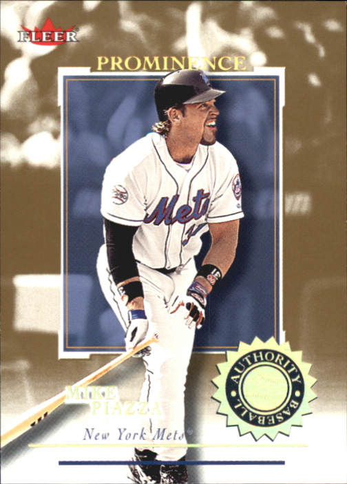 2001 Fleer Authority Prominence 125/75 #42 Mike Piazza