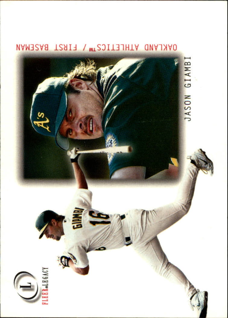 2001 LEAF ROOKIES & STARS JASON GIAMBI OAKLAND ATHLETICS #16